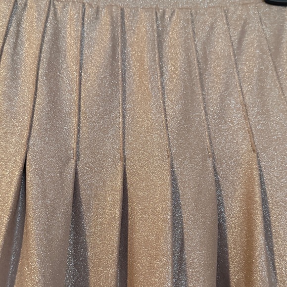 INC International Concepts Shimmering tan A-Line Skirt. Size S - Picture 3 of 6